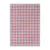 Rdeča/svetlo modra bombažna brisača 50x70 cm Grid – Jotex