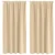 Zavjese za blackout s prstenovima 2 pcs Krema 175 x 140 cm