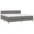 Vidaxl Box spring postelja z vzmetnico temno siva 200x200 cm blago