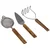 KINGHoff 3-delni kuhinjski set HUSLA WOOD