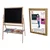 Drevená magnetická tabuľa Standing Blackboard Eichhorn skladacia s 12 doplnkami od 3 rokov EH2588