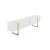 Hanah Home TV Komoda Serenity, 180x50x29.5cm, Belo-Zlatna