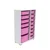 HANAH HOME Višenamenska polica Rine 2D4K8U White Pink v2