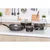 Banquet Emajlirana ponev GRANITE temno rjava 14x6,5 cm, 0,55 l, komplet 4