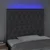LED posteljno vzglavje temno sivo 90x7x118/128 cm blago