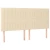 vidaXL vidaXL Box spring postelja z vzmetnico krem 200x200 cm blago, (20894334)
