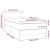 Krevet box spring madrac LED cappuccino 100x200cm umjetna koža