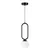 Opviq luster Loop-20456, 1 × E27, crni