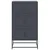 Komoda antracit 68,5 x 38,5 x 123,5 cm čelična