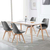 ModernHome trpezari?ske stolice set od 4 Filipo tamno sive