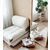 ATELIER DEL SOFA Fotelja Fold Teddy Cream