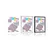 Plakat s paspartujem Memphis vzorec v pop art stilu - 20x30 silver