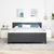 Vidaxl LED Box Spring Postelja Temno siva in bela 180 x 200 cm