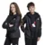 Adidas J RAIN JKT, dječija jakna, crna JVH12