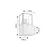 RABALUX Loanda Spoljna zidna lampa, IP54, E27, 60W, Crna