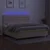 Vidaxl Box spring postelja z vzmetnico LED krem 200x200 cm blago