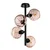 Opviq Luster Benek-15-14493, 40x40x55cm, IP20, Crno-rozi