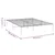 shumee vidaXL Kovinski posteljni okvir bel 150x200 cm