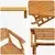 Sklopivi bistro set 3 pcs Smeđa Čvrsto drvo akacije