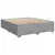 vidaXL Box spring postelja z vzmetnico svetlo siva 200x200 cm blago