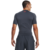 UNDER ARMOUR UA HeatGear Compression Novelty SS Shirt, Downpour Grey/After Burn, (20557478-c559979)