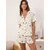 Trendyol Milla Ženski set pidžame Thmss25Pt00410, Krem
