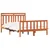 Krevetna konstrukcija 2 pcs Vosak smeđa 205,5 x 145,5 x 100 cm