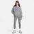 Nike W NSW FLC OS PO HDY SWSH, ženski pulover, siva FN7698