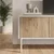 Hanah Home TV komoda Ventro, 150 cm, peščar / prirodno drvo