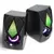 Microlab B25 Set zvučnika, 2x3W, USB, 3.5mm, RGB, Crni