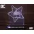 Black Cut 3D Lampa Mali Princ 2 Toplo bela