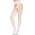 Leg Avenue Heart Net Suspender Hose White