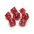 Kockice Chessex - Translucent- Polyhedral Mini - Red-White (7)