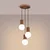 Sollux SL.1735 - Luster na sajli HALO 3xG9/8W/230V, prečnik 25 cm, braon