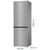 Gorenje rk6192es4 kombinovani visina 185cm/zapremina 205l/109l frižider