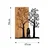 Atelier Del Sofa Zidna dekoracija Love Under The Tree, 45x58 cm, Crna
