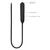 SuperLove Vibrating Extra Long Silicone Urethral Sounding Black