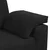 Vidaxl Trosed črn 220x77x82 cm žamet