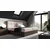 Boxspring postelja Wood 8 - 160x200 cm - temni hrast