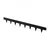 VEVOR Robni robnik 1016x1143x15 mm črn kovinski