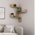Hanah Home Luksa Oak Zidna polica, Braon