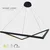 SOLEA 43 LUSTER 40W 3000/4000/6000K CRNA DIM