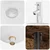 Umivaonik s policom Staro drvo 49,5 x 41 x 64,5 cm