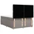 Vidaxl Box spring postelja z vzmetnico taupe 140x190 cm blago