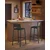 Songmics Set barskih stolov 507x431x972 cm antracit