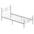Woody Fashion Single Bedstead Akin - White 90x190