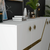 HANAH HOME Komoda Iris White Gold