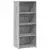 Visoka komoda siva boja hrasta 50x41x124 cm konstruirano drvo