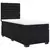vidaXL Box spring postelja z vzmetnico črn 90x190 cm žamet