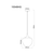 Globo 15548HG - Luster na sajli MAXY 1xE27/60W/230V u boji bakra